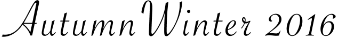 AutumnWinter 2016